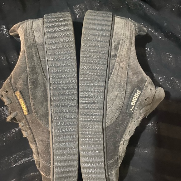 Puma women’s gun metal velvet grey platform Fenty by Rihanna - Picture 14 of 16